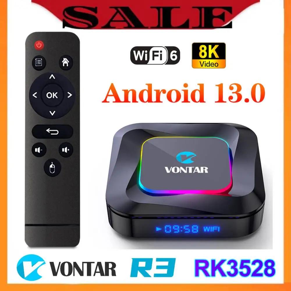 VONTAR  ڽ TV ڽ, RGB Ʈ, 4K ̵ ÷̾, ȵ̵ 13.0, TVBOX, ھ, 8K , HDR10 + BT5.0,  6, R3, ȵ̵ 13, RK35